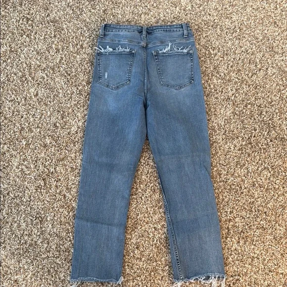 VERVET BY FLYING MONKEY Blue Straight Leg Jeans - Picture 2 of 3